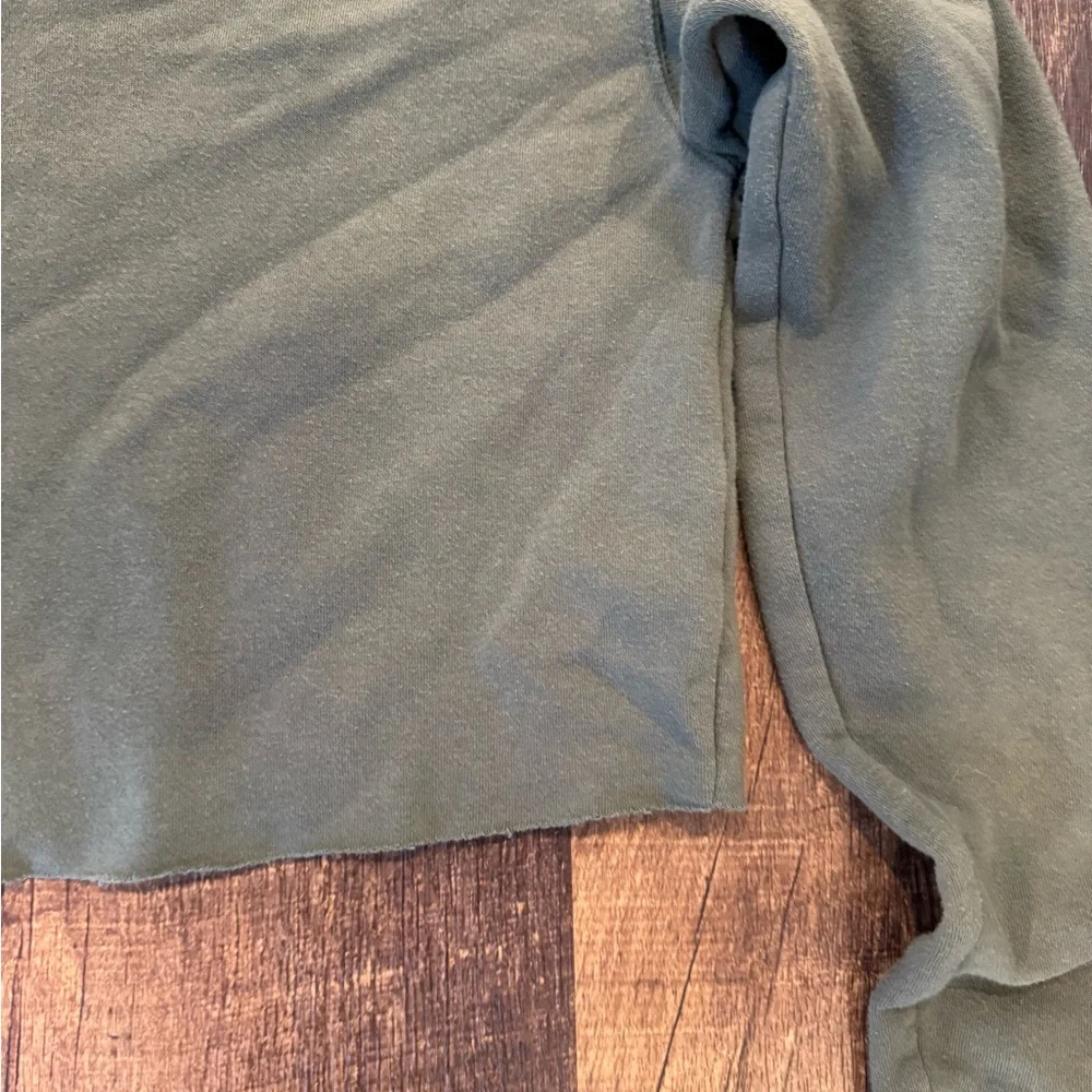 Wild Fable olive Green Cropped Hoodie - Picture 3 of 6